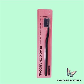 TRIMAY Зубная щетка с угольным напылением Black Charcoal Toothbrush 1 шт 05271 - фото 10073