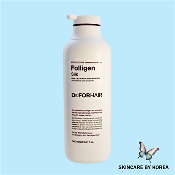 Dr.Forhair Бессульфатный шампунь для повреждённых волос Folligen Silk Shampoo 500 мл 05494 - фото 10300