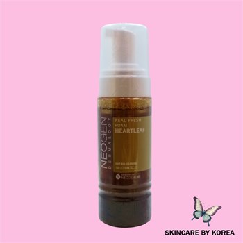Neogen Успокаивающая пенка для умывания с экстрактом хауттюйнии Dermalogy Real Fresh Foam Heartleaf 160 гр 05488 - фото 10309