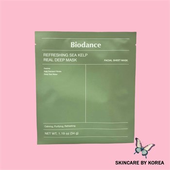 Biodance Гидрогелевая маска с морскими водорослями Refreshing Sea Kelp Real Deep Mask 30 гр 05536 Biodance Гидрогелевая маска с морскими водорослями Refreshing Sea Kelp Real Deep Mask 30 гр 05536