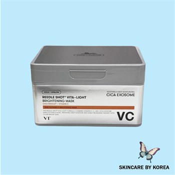 VT Cosmetics Набор осветляющих тканевых масок с микроиглами Reedle Shot Vita-Light Brightening Mask 30шт 05545