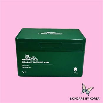 VT Cosmetics Набор успокаивающих масок с центеллой Cica Daily Soothing Mask 30шт 05544