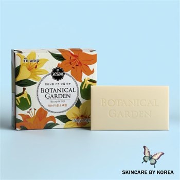Mukunghwa BOTANICAL GARDEN Мыло туалетное c экстрактами меда и лилии Honey&Lily Soap набор 4 шт х 100 гр 05564