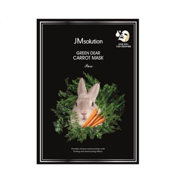 JM SOLUTION GREEN DEAR RABBIT CARROT MASK  30ml Успокаивающая тканевая маска с экстрактом моркови  !СРОКИ ГОДНОСТИ 08.2024! 04470 - фото 5037