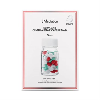 JM solution Derma Care Centella Repair Capsule Mask-Clear Успокаивающая целлюлозная маска с центеллой азиатской !СРОКИ ГОДНОСТИ 04.2024! 03524 - фото 5092