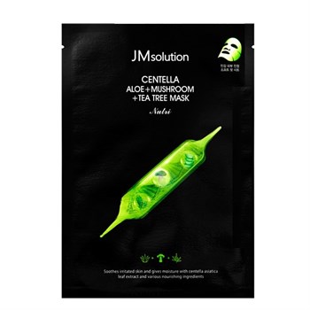 Тканевая маска JM SOLUTION CENTELLA ALOE+MUSHROOM+TEA TREE MASK NUTRI 30ml !СРОКИ ГОДНОСТИ  ДО 06.2023! 03991 - фото 5097