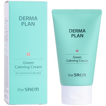 The SAEM Крем для лица успокаивающий Derma Plan Green Calming Cream 70мл 03103 - фото 5109