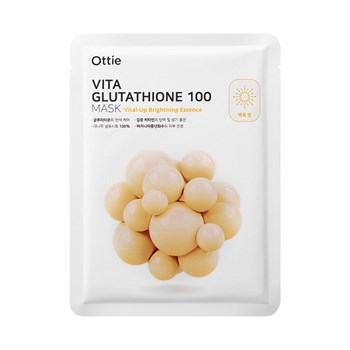 Ottie Vita Glutathione 100 Mask Осветляющая тканевая маска для придания яркости коже  !СРОКИ ГОДНОСТИ 01.2023! 03400 - фото 5232