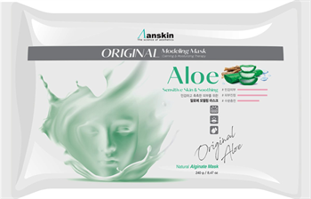 Маска альгинатная успокаивающая с экстрактом алоэ ANSKIN Aloe Modeling Mask (Пакет) 240 гр !!СРОКИ ГОДНОСТИ!! 00108 - фото 5794