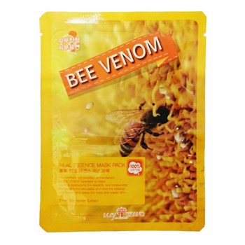 May Island Маска для лица тканевая с эссенцией "Пчелиный яд" Real Essence Bee Venom Mask Pack 25мл !СРОКИ ГОДНОСТИ 09.2023! 02957 - фото 5837