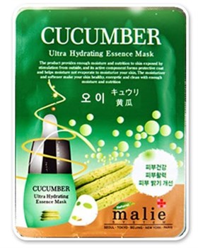 Тканевая маска для лица с экстрактом огурца  EKEL CUCUMBER ULTRA HYDRATING ESSENCE MASK 03348 - фото 5838