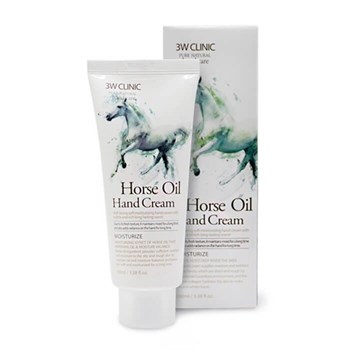 3W CLINIC Крем для рук увлажняющий ЛОШАДИНОЕ МАСЛО Horse Oil Hand Cream, 100 мл 01283 - фото 5928