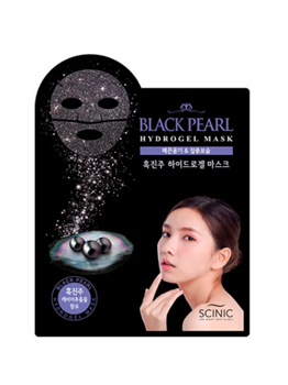 Гидрогелевая маска для лица с черным жемчугом Scinic Black Pearl Hydrogel Mask 02742 - фото 5944