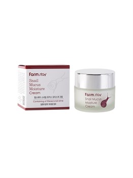 SNAIL Крем для лица увлажняющий улиточный Farmstay Snail Mucus Moisture Cream 50гр 00479 - фото 6016