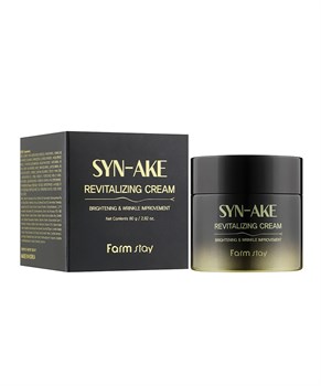 FARM STAY SYN-AKE REVITALIZING CREAM 80gr Восстанавливающий крем с эффектом лифтинга 04427 - фото 6044