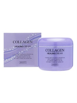 Jigott Антивозрастной нежный крем с коллагеном COLLAGEN HEALING CREAM 100 мл 01771 - фото 6091