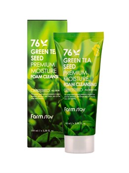 Farm stay Увлажняющая пенка для умывания с семенами зеленого чая green tea seed premium moisture foam cleansing 100 мл 00317 - фото 6211