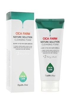 FARMSTAY Пенка для проблемной кожи с экстрактом центеллы азиатской Cica Farm Nature Solution Cleansing Foam 180ml 04148 - фото 6240