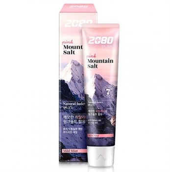 Kerasys Зубная паста розовая гималайская соль Dental Clinic 2080 Pure Pink Mountain Salt Toothpaste Mild Mint 120g 00058 - фото 6272