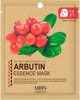 Cosmetics Маска для лица тканевая арбутин  ARBUTIN ESSENCE MASK 25гр 00192 - фото 6490