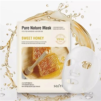 АН Secriss Маска для лица тканевая Secriss Pure Nature Mask Pack-Sweet honey 25мл 01392 - фото 6508