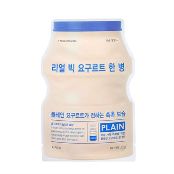 АП Маска для лица тканевая йогуртная A'PIEU Real Big Yogurt One Bottle(Plain) 01434 - фото 6511