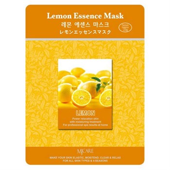 МЖ Essence Маска тканевая лимон Lemon Essence Mask 23гр 01380 - фото 6541