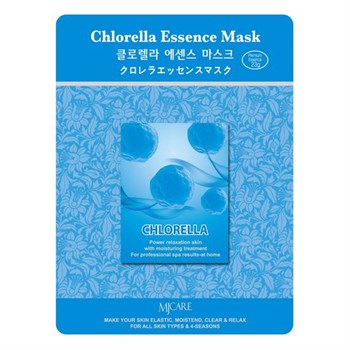 МЖ Essence Маска тканевая хлорелла Chlorella Essence Mask 23гр 01463 - фото 6550