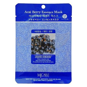 МЖ Essence Маска тканевая ягоды асаи Acai Berry Essence Mask 23гр 01455 - фото 6551