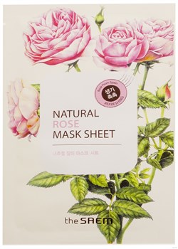 СМ Маска тканевая с экстрактом розы Natural Rose Mask Sheet 21мл 01485 - фото 6556