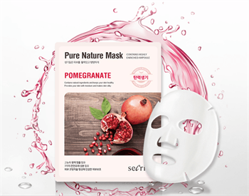 АН Secriss Маска для лица тканевая Secriss Pure Nature Mask Pack-Pomeganate 25мл 02185 - фото 6570