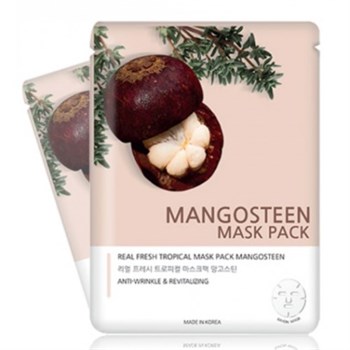 ДЖН Маска тканевая с экстрактом мангостина REAL FRESH TROPICAL MASK MANGOSTEEN  25мл 02186 - фото 6572