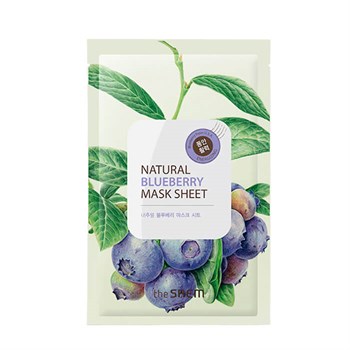 The SAEM Маска тканевая с экстрактом черники Natural BLUEBERRY Mask Sheet 21мл 00739 - фото 6582