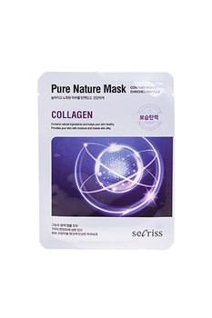 АН Secriss Маска для лица тканевая Secriss Pure Nature Mask Pack- Collagen 25мл 00902 - фото 6604