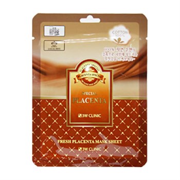 3W CLINIC Тканевая маска для лица ПЛАЦЕНТА Fresh Placenta Mask Sheet 01221 - фото 6605