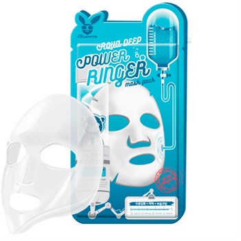 [Elizavecca] Тканевая маска д/лица Увлажняющая AQUA  DEEP POWER Ringer mask pack 01237 - фото 6607