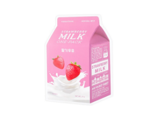 A'PIEU Маска для лица тканевая Strawberry Milk One-Pack 00605 - фото 6639