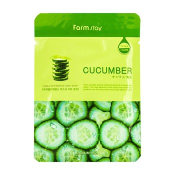 Маска тканевая с экстрактом огурца FarmStay VISIBLE DIFFERENCE MASK SHEET Cucumber !СРОКИ ГОДНОСТИ 02.2024! 00768 - фото 6654