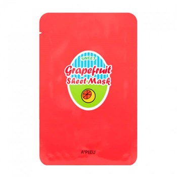 АП Маска для лица тканевая A'PIEU Grapefruit & Sparkling Sheet Mask 23гр 01032 - фото 6661