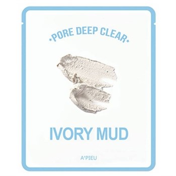 АП Маска для лица тканевая глиняная  A'PIEU Pore Deep Clear Ivory Mud Mask 01011 - фото 6663