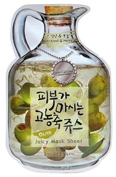 БХ Juicy Маска тканевая фруктовая Olive Juicy Mask Sheet (nutrition & Moisturizing) 23гр 00980 - фото 6666