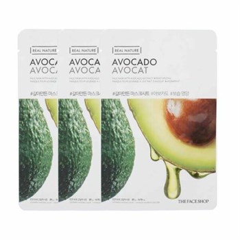 Маска тканевая с экстрактом авокадо THE FACE SHOP Real Nature Avocado Face Mask 20ml 01249 - фото 6683