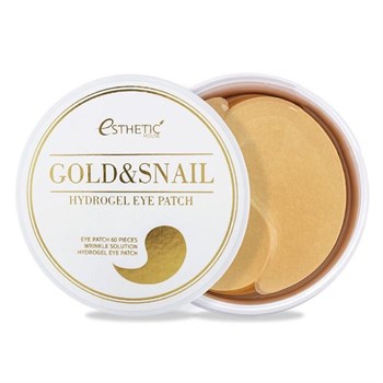 ESTHETIC HOUSE Гидрогелевые патчи для глаз ЗОЛОТО/УЛИТКА  GOLD&SNAIL HYDROGEL EYEPATCH 60 шт 01276 - фото 6700