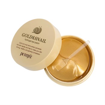 PETITFEE Гидрогелевые патчи для век с золотом и муцином улитки Gold Snail Hydrogel Eye Patch, 60 шт 01288 - фото 6705