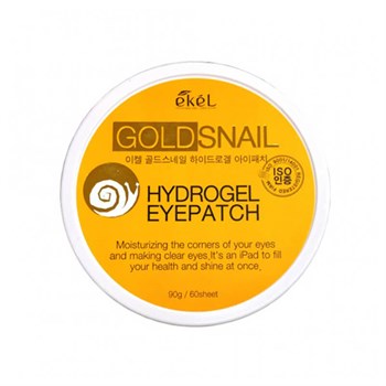 Ekel Gold Snail Hydrogel  Eye Patch Патчи золото/улитка 60 шт 01848 - фото 6775