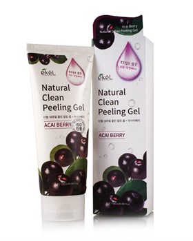 Ekel Acai Berry Natural Clean Peeling Gel 180 ml Гель-скатка с экстрактом ягоды Асаи 02104 - фото 6811