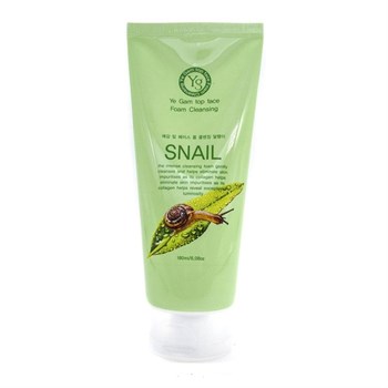 Ye Gam Top Face Snail Foam Cleansing Пенка для умывания с муцином улитки 180 ml 02203 - фото 7037