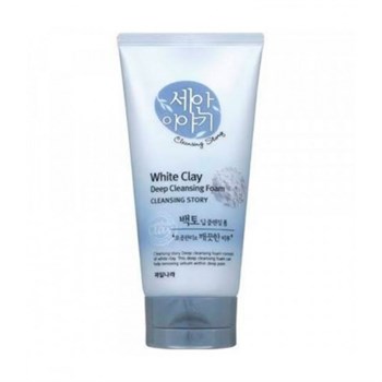 Welcos Пенка для умывания с белой глиной Cleansing Story Foam Cleansing (White Clay) 150гр 00822 - фото 7062