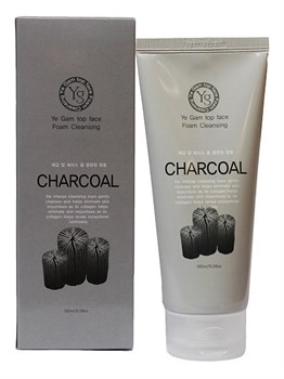 Ye Gam Top Face Charcoal Foam Cleansing 180 ml Пенка для умывания с углем 01844 - фото 7075