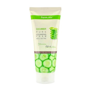 FarmStay Пенка для умывания  с экстрактом свежего огурца Cucumber Pure Cleansing Foam 180 ml 01852 - фото 7078